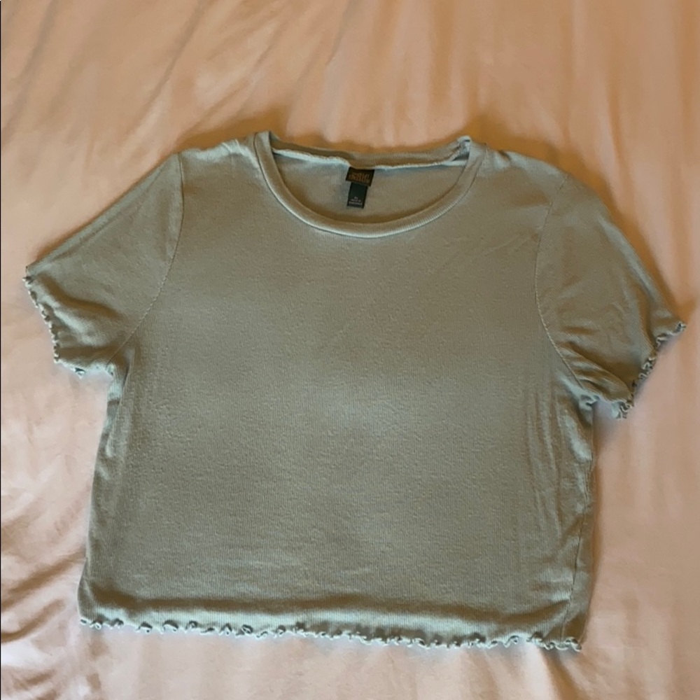 Blue Crop Top